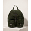Prada Tessuto Nylon Backpack Olive Green Utility Vela Bag