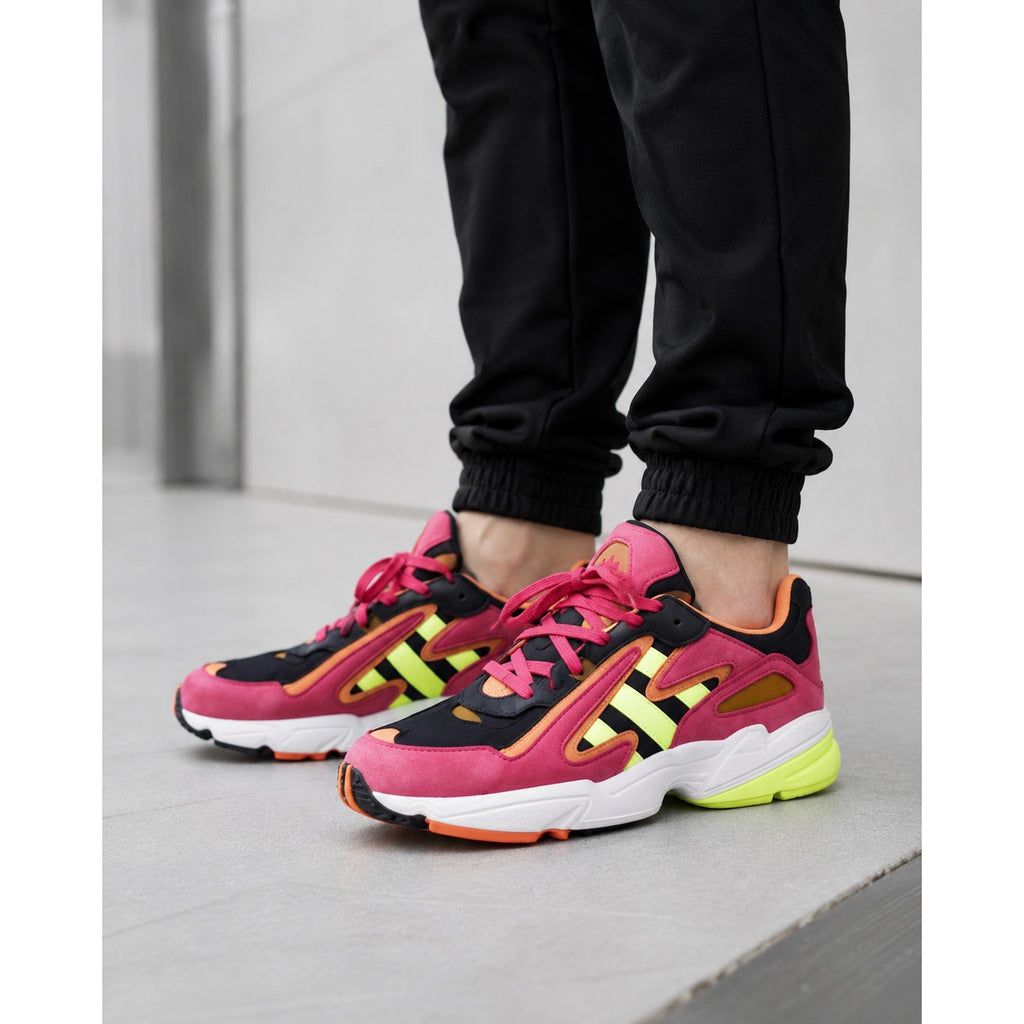 adidas Yung-96 Chasm EE7229 Sneakers Men 8 Pink Neon Yellow Black