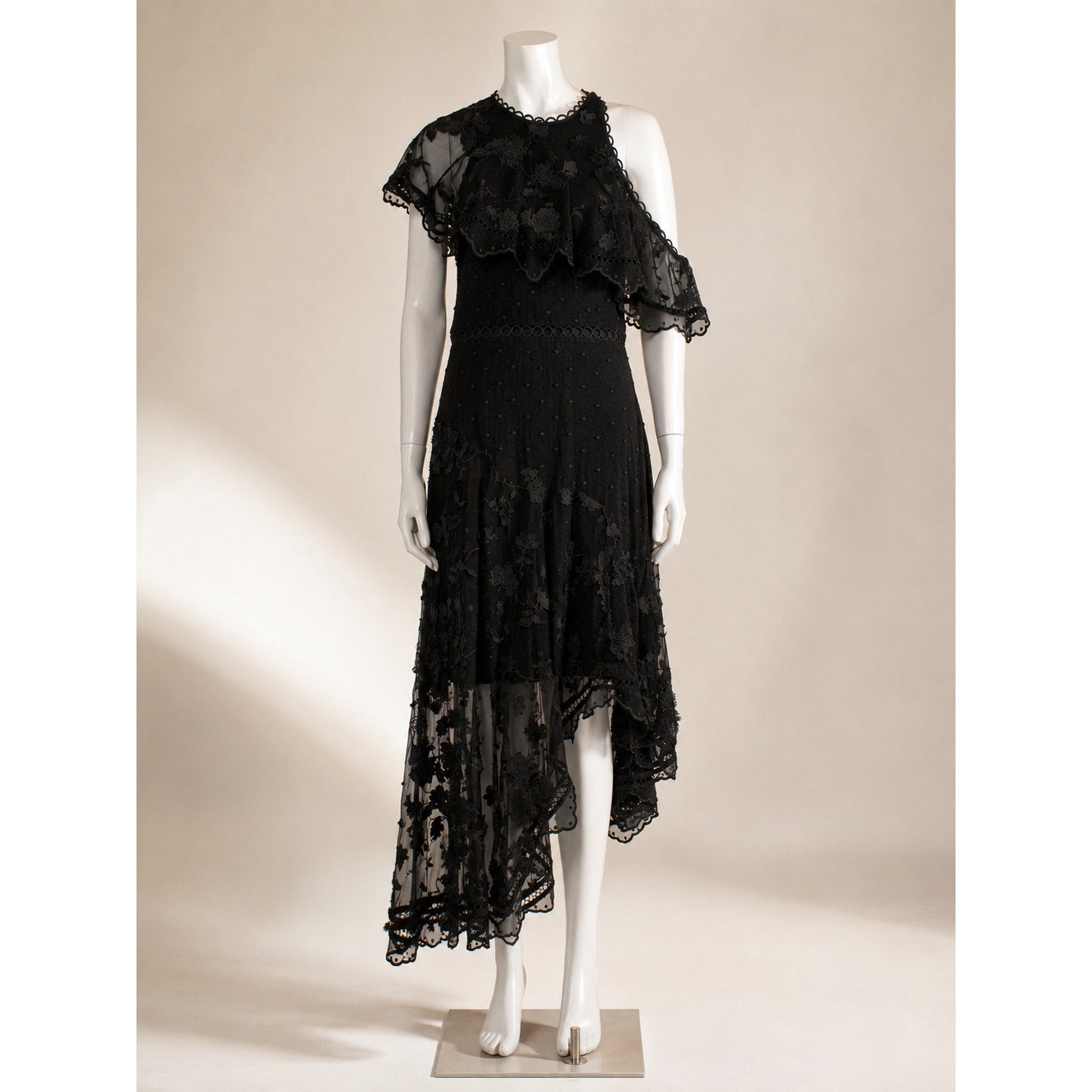 Zimmermann Silk Long Dress Black Size L / 3 Lace Evening Gown