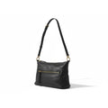 Michael Kors Rhea Black Pebbled Leather Shoulder Bag