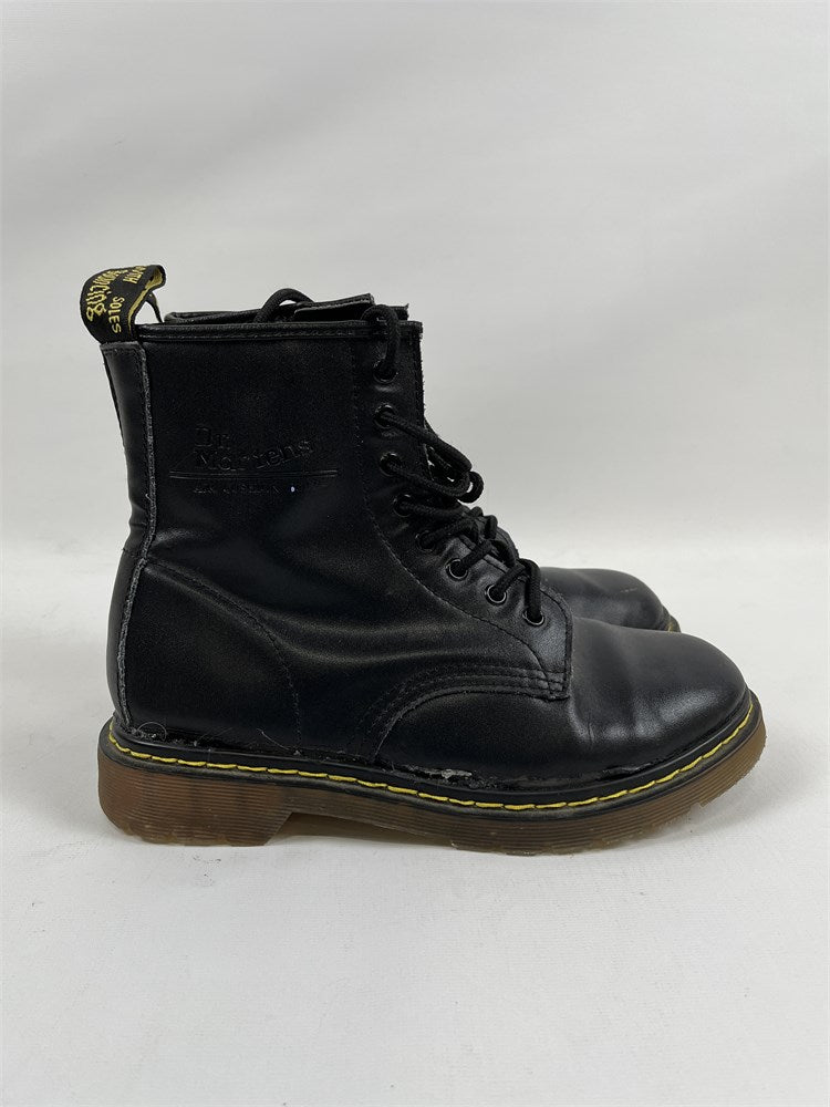Dr. Martens 1460 black leather 8-eye boots women's size 7 view 1