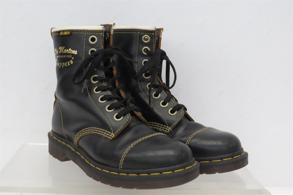Dr. Martens Capper black leather lace-up boots men's size 8 view 1