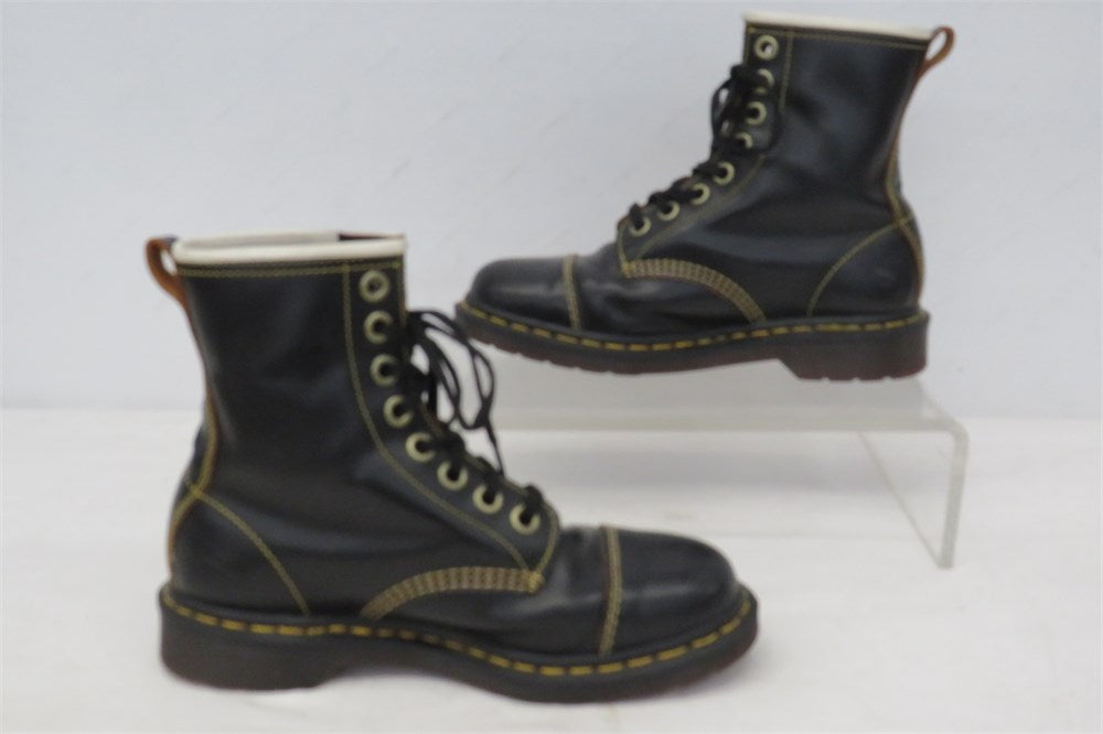 Dr. Martens Capper black leather lace-up boots men's size 8 view 3
