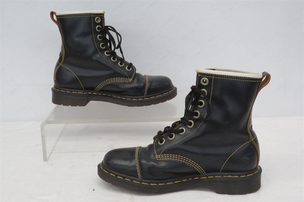 Dr. Martens Capper black leather lace-up boots men's size 8 view 5