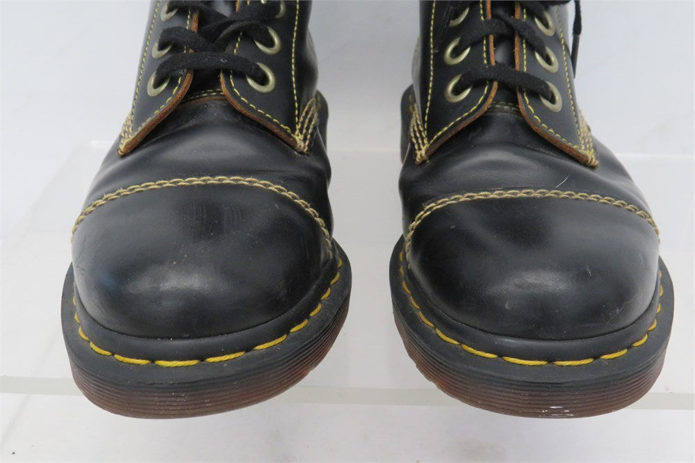 Dr. Martens Capper black leather lace-up boots men's size 8 view 7
