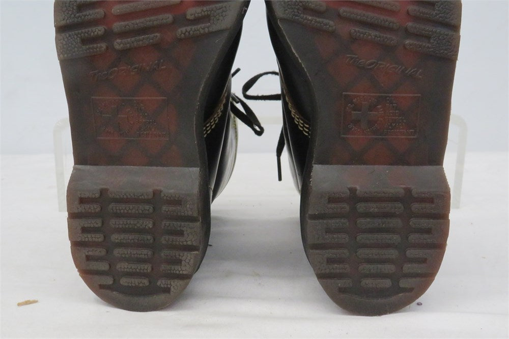 Dr. Martens Capper black leather lace-up boots men's size 8 view 12