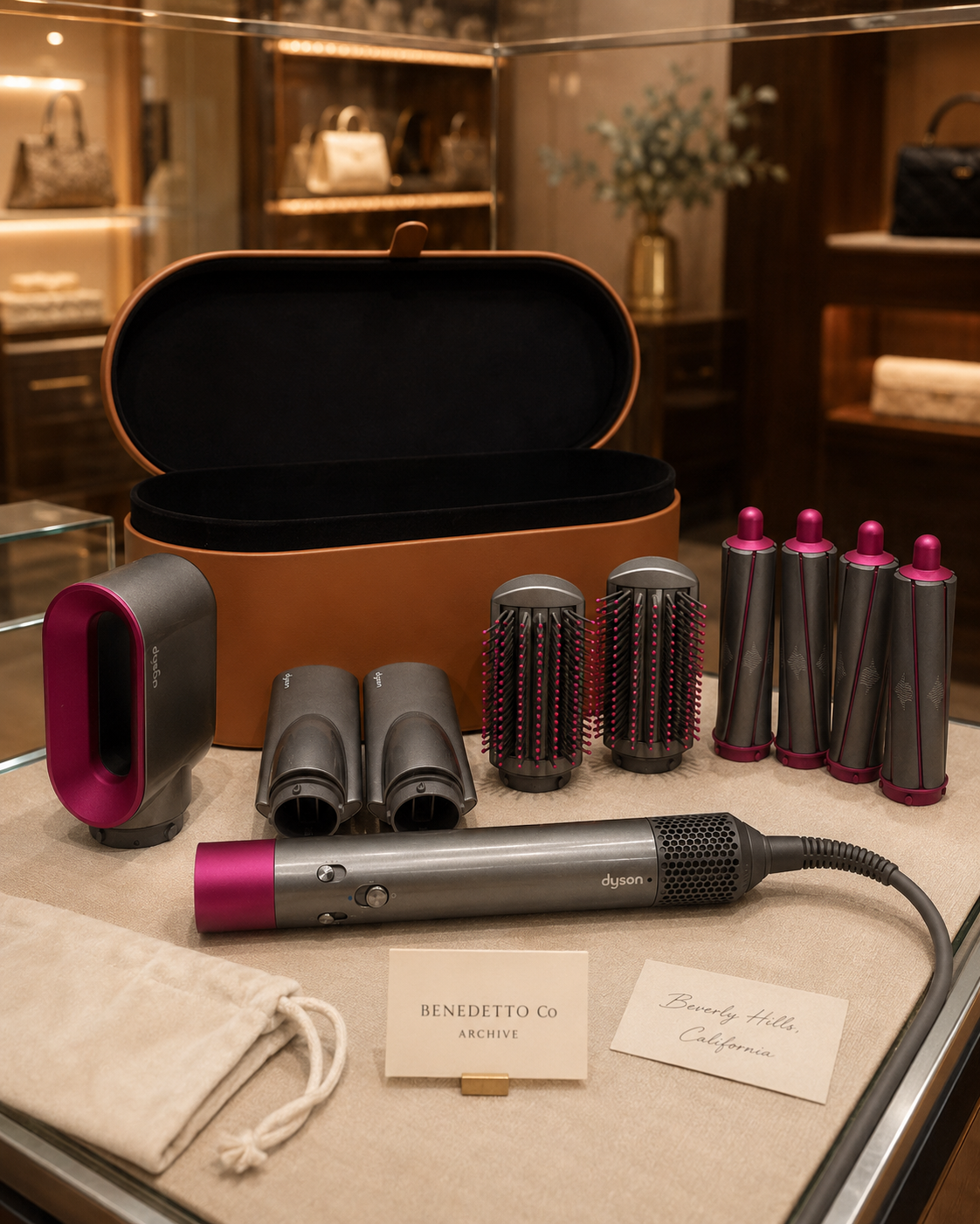 Dyson Airwrap multi-styler with storage case and attachments
