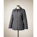 Coach Gray Signature Quilted Jacket Pink Lining Women XS