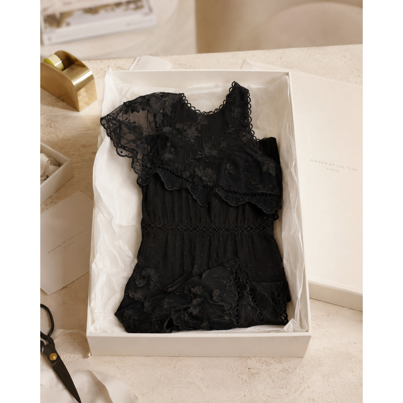 Zimmermann Silk Long Dress Black Size L / 3 Lace Evening Gown