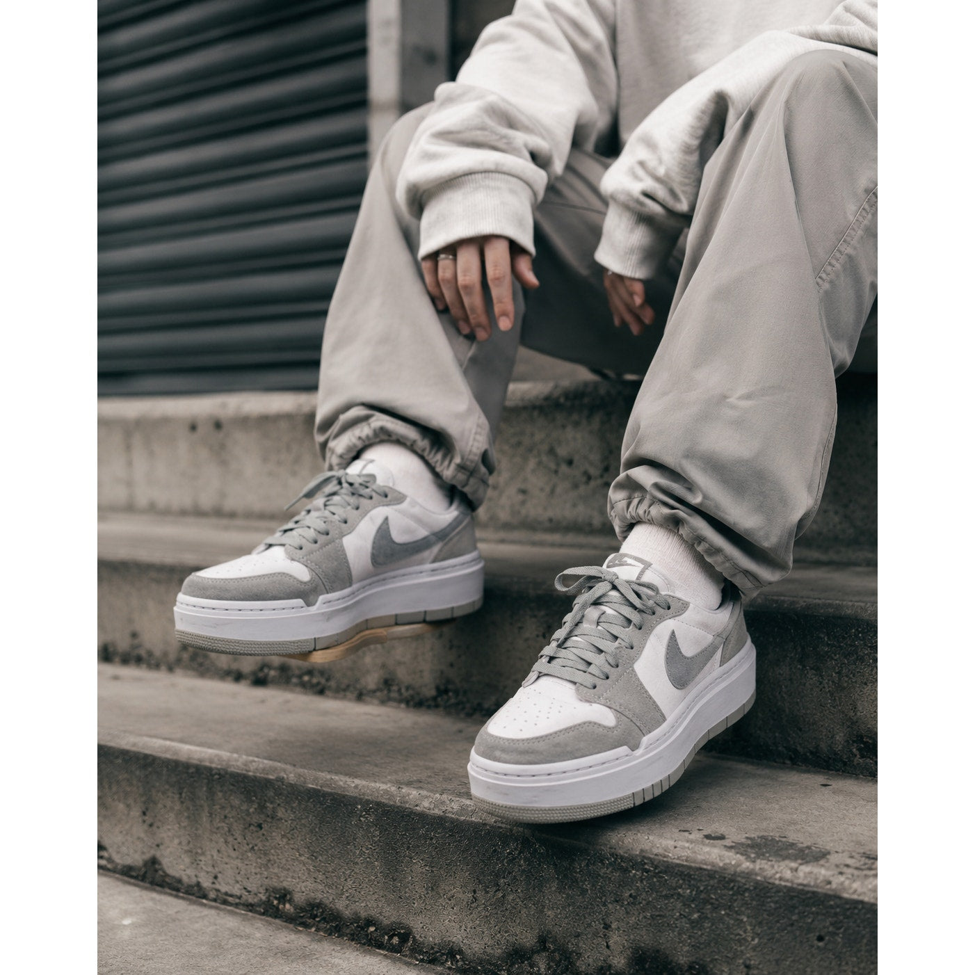 Air Jordan 1 Elevate Low Stealth Titanium Women's 8 DH7004-005