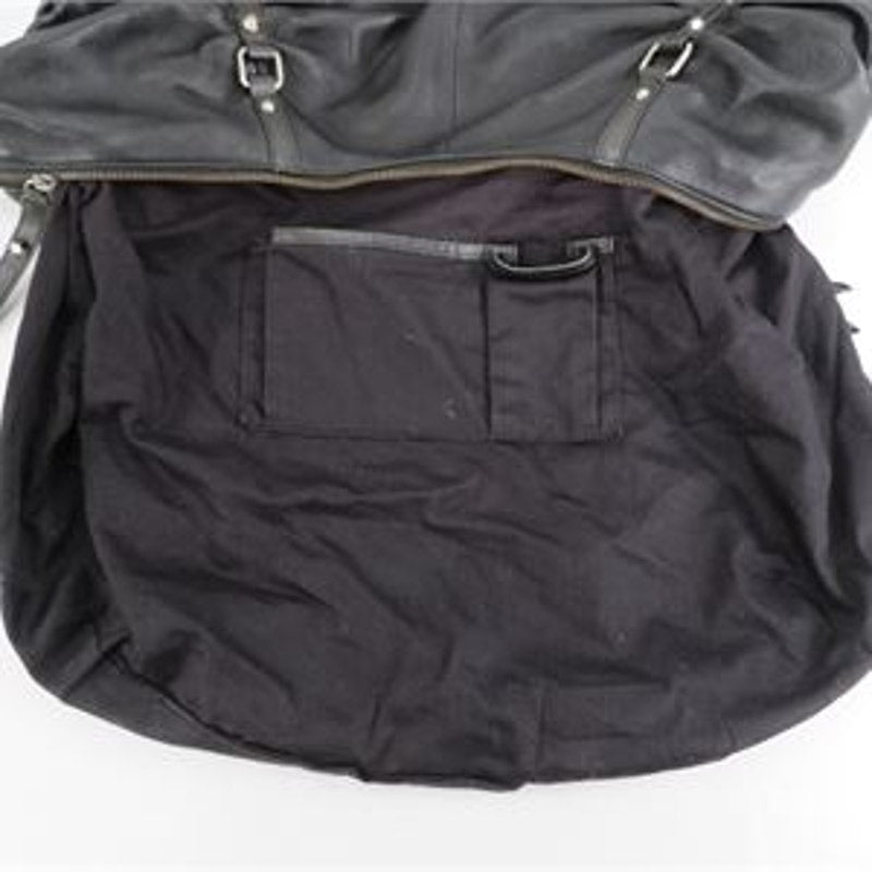 Kenneth Cole Reaction Leather Studded Hobo Bag Black Large