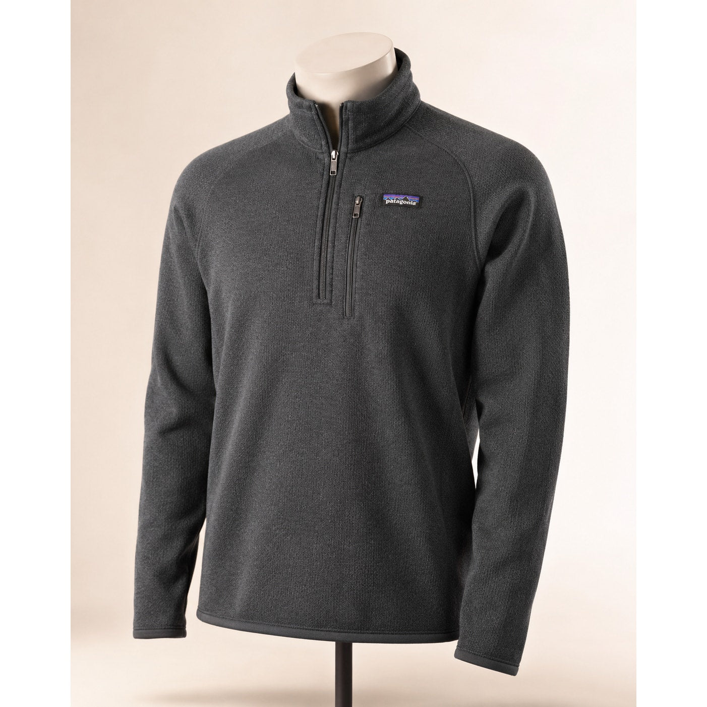 Patagonia Better Sweater 1/4 Zip Fleece Gray Men's M NWT Corporate Logo