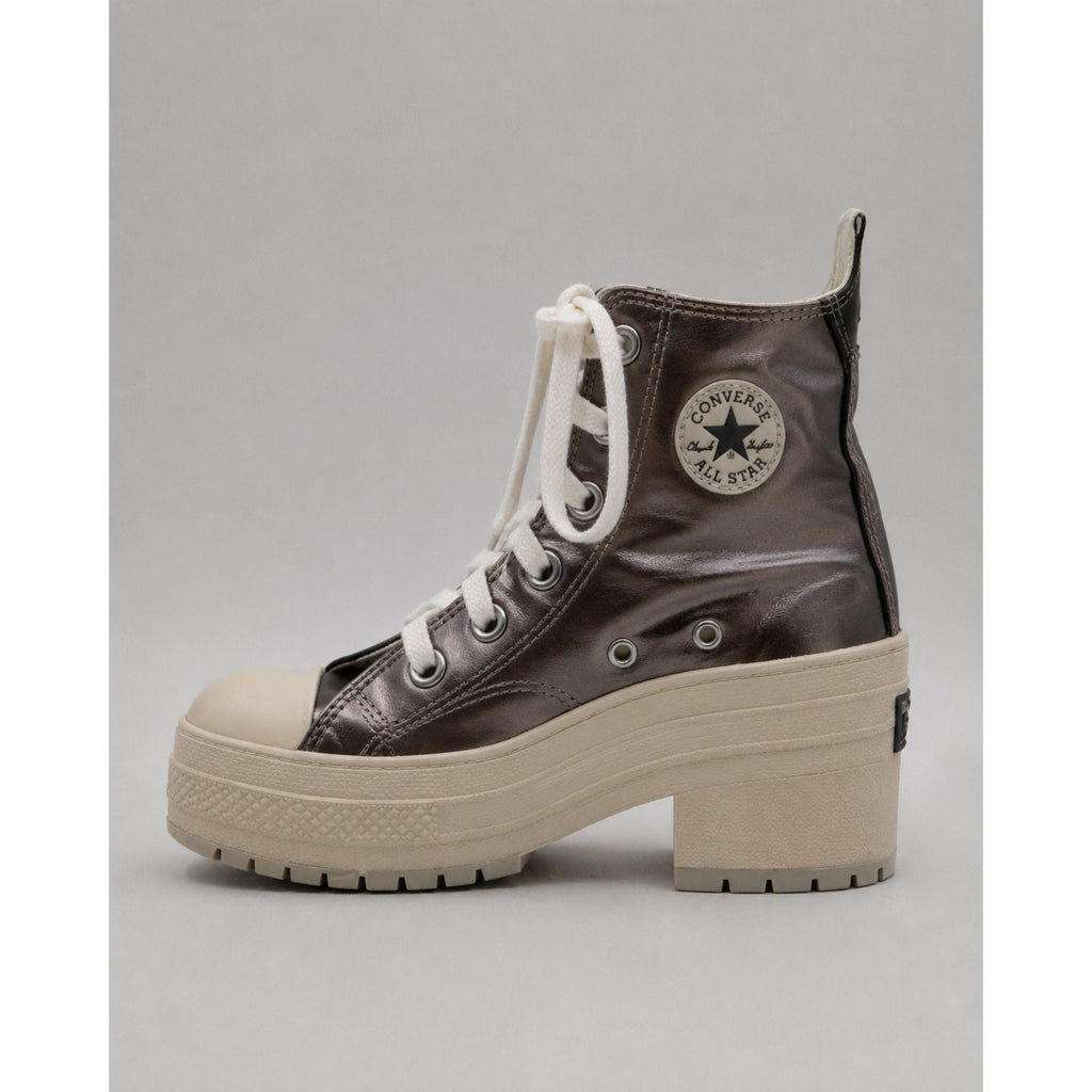 Converse Chuck 70 De Luxe Heel Women 5.5 Metallic Gunmetal A09896C