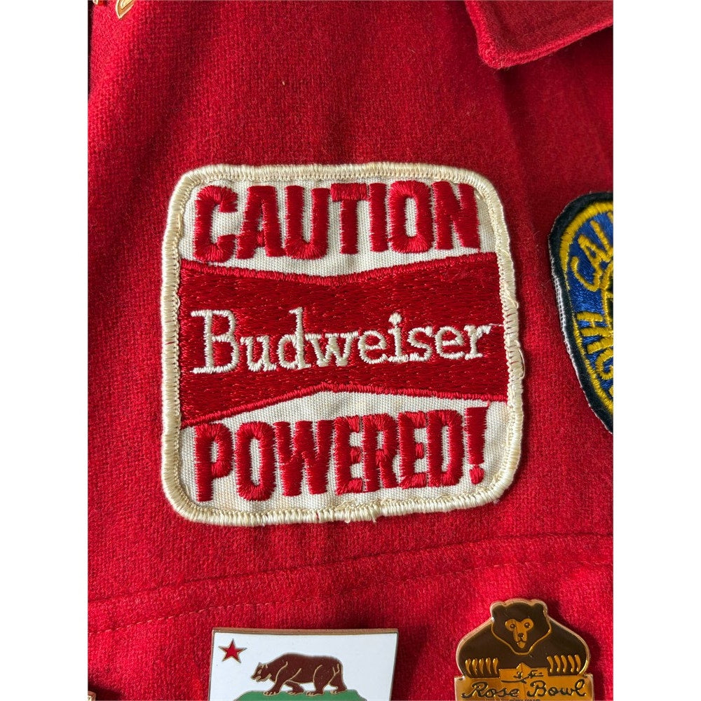 Vintage Golden Line E Clampus Vitus Wool Patch Jacket Red Men’s XL