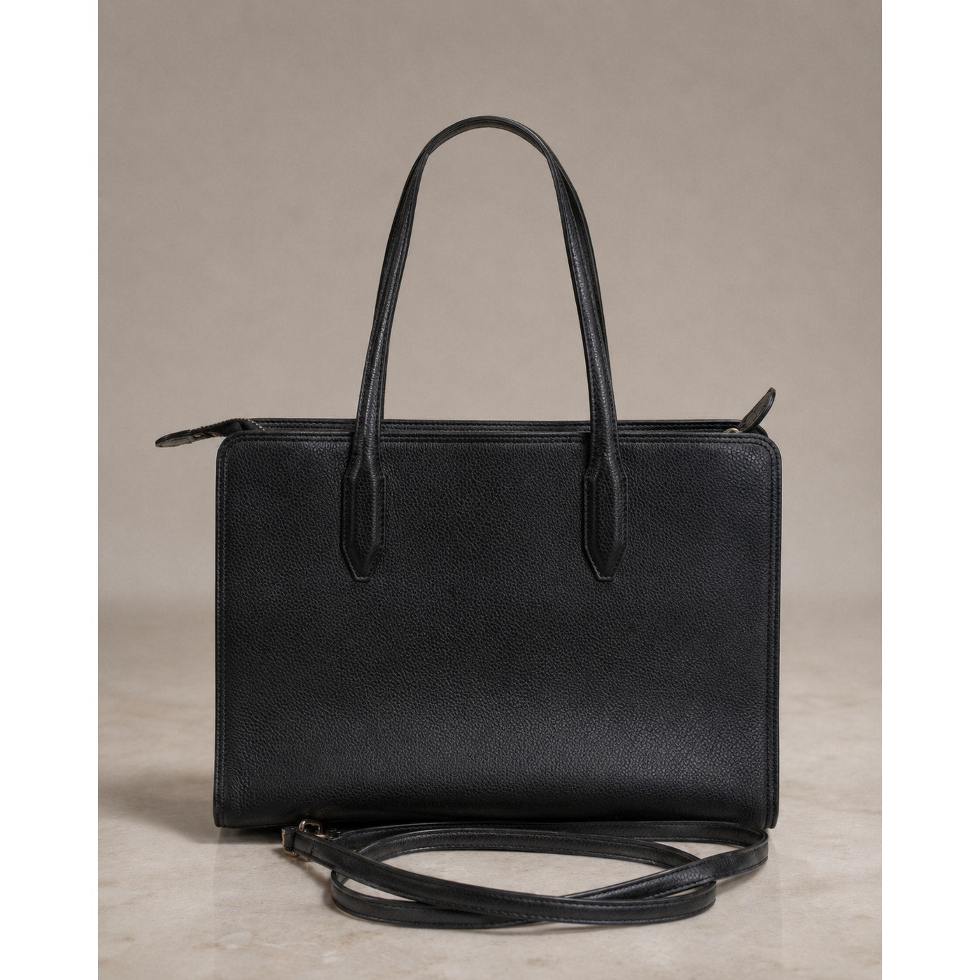 Kate Spade Monica Medium Pebbled Leather Satchel Black WKR00240