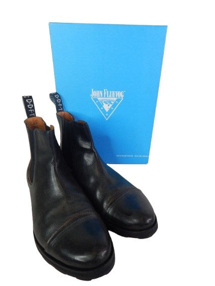 John Fluevog Guardian Angel Nathan black Chelsea boots men's size 12