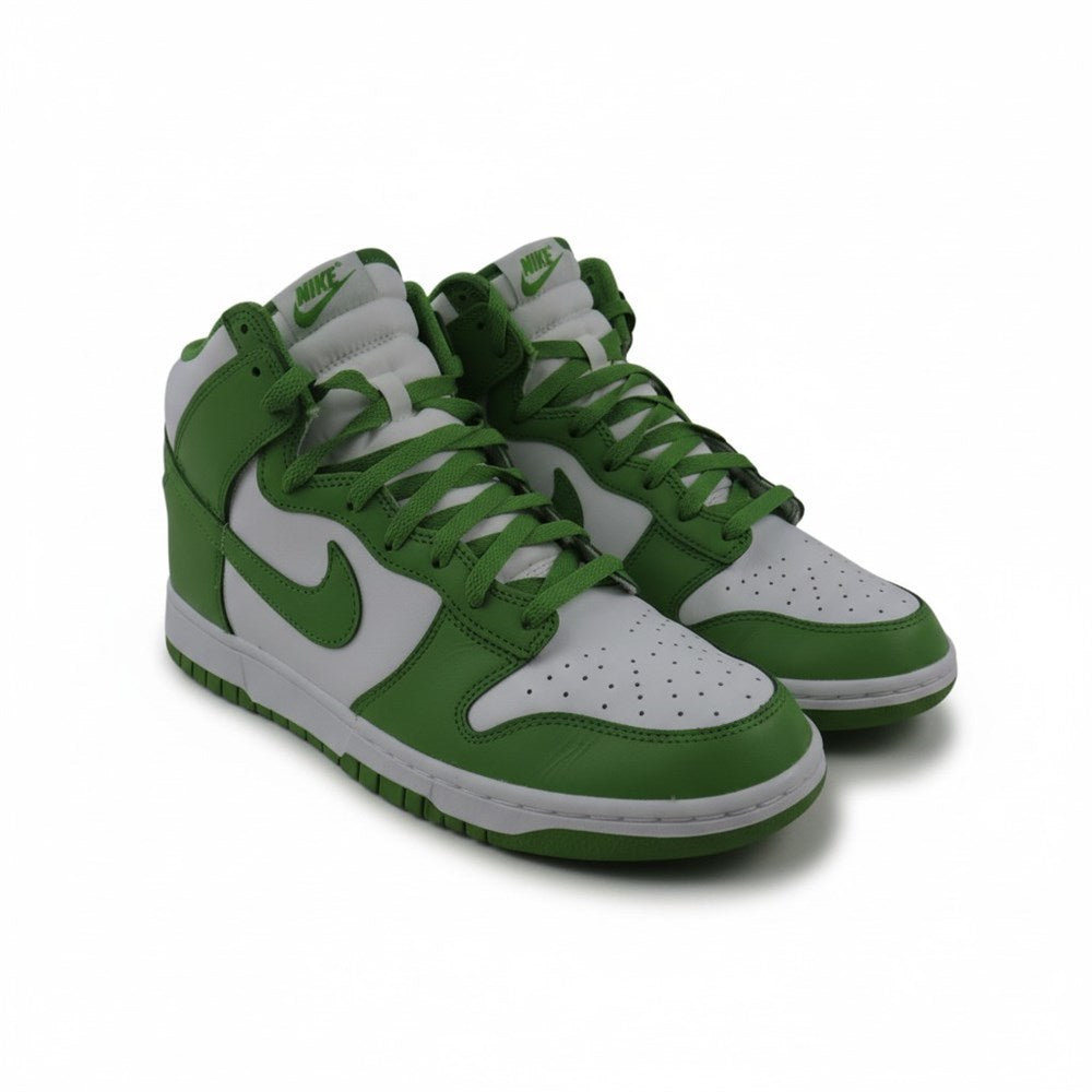 Nike Dunk High Chlorophyll green and white sneakers men's size 10